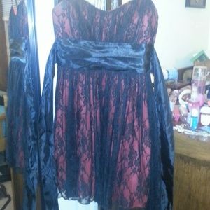 Size small red and black homecoming dress