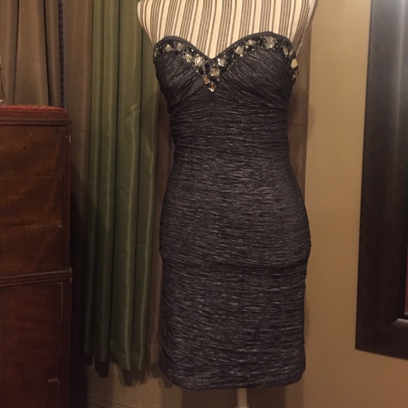 Dresses & Skirts - Charcoal Silver party dress