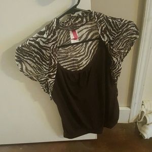 Animal print top