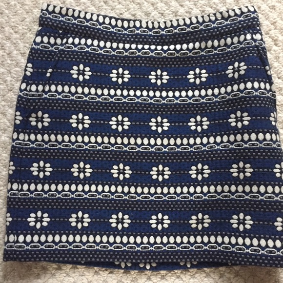 J Crew floral jacquard miniskirt