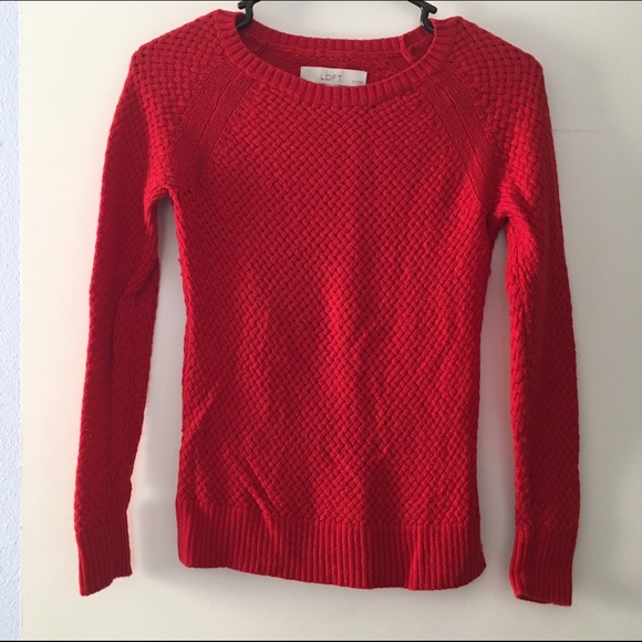 Loft Red Sweater
