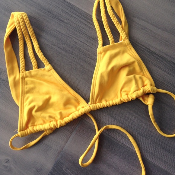 San Lorenzo Yellow Bikini Top