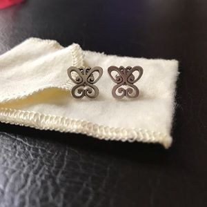James Avery butterfly earrings