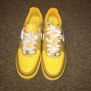 Yellow Air Force ones
