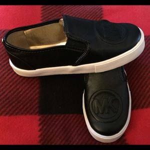 Michael Kors unisex black Immee slip on sneakers 1