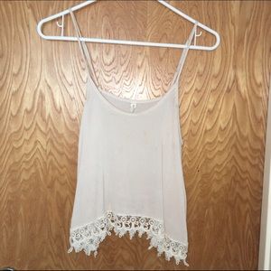 cute flowy and laced tank