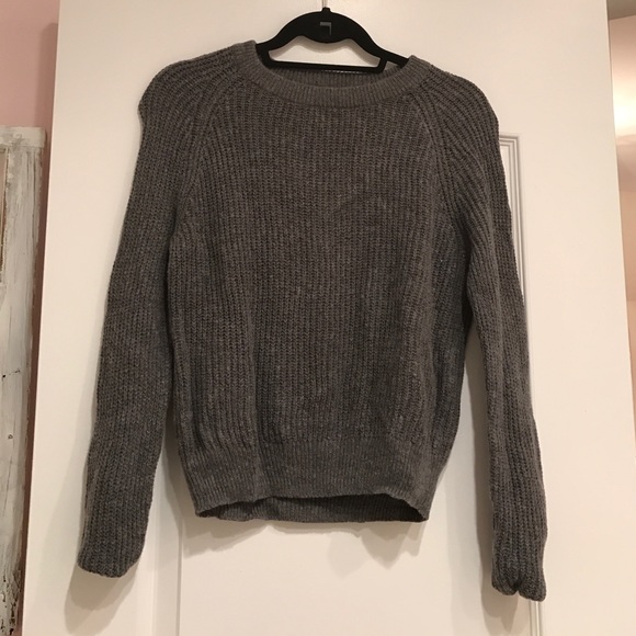 Brandy Melville Sweaters - Brandy Melville Grey Cropped Sweater