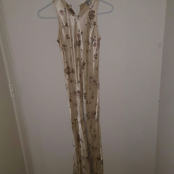 Floor length form fitting dress