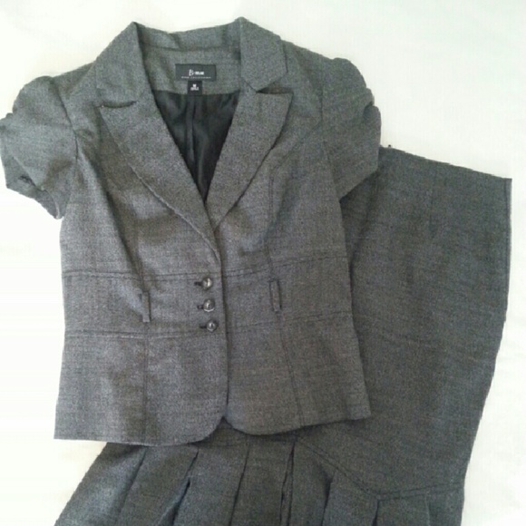 Grey Skirt Suit