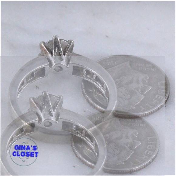 sterling silver crystal 4g - ring (6.75) - Picture 4 of 4