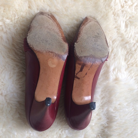 Vintage Dark Red Heels - Picture 4 of 4