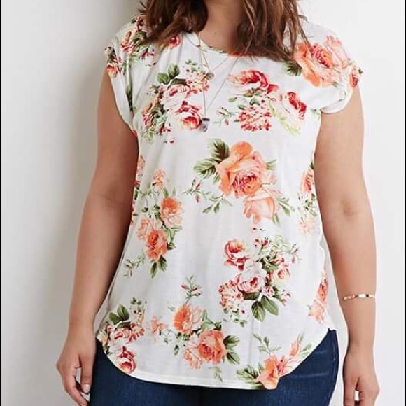White floral top