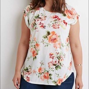White floral top
