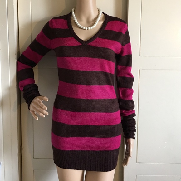 Ashley Stripe Long Sleeve V-neck Sweater