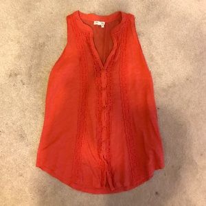 Anthropologie Burnt Orange Tank