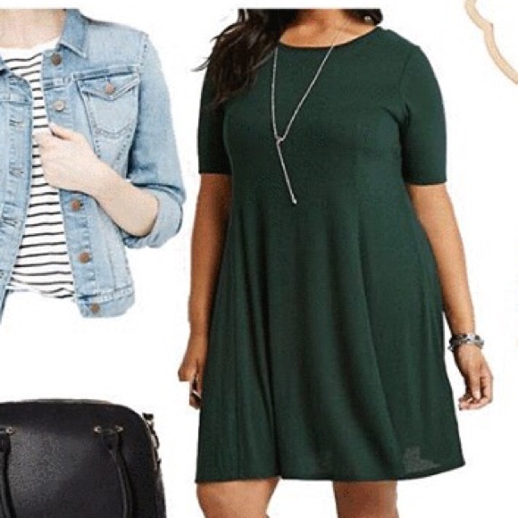 👒PLUS SIZE GREEN DRESS👒
