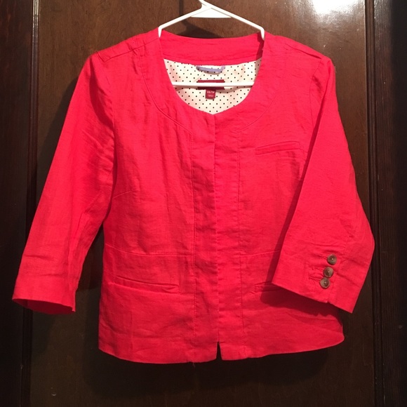 Cute Cropped Linen Jacket
