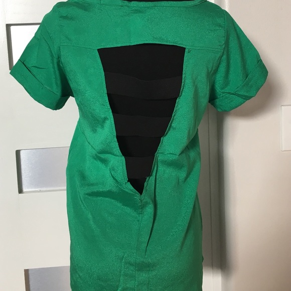 Green A'GACI Blouse - Picture 3 of 4