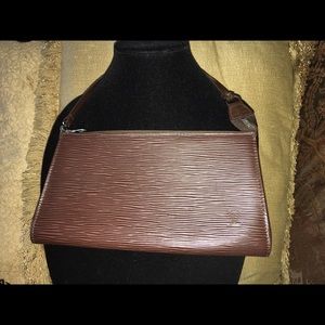 Louis Vuitton Moka Epi Leather Pochette