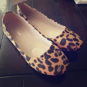 Leopard Flats. Never been worn!