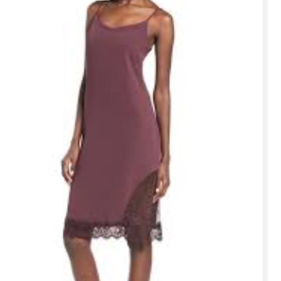 Leith Dresses & Skirts - SEXY Leith Slip Dress in Burgundy Midi