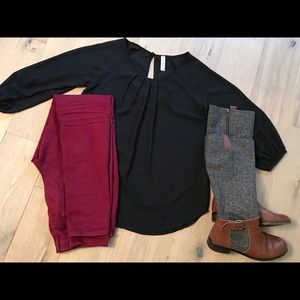 Boutique Black Blouse