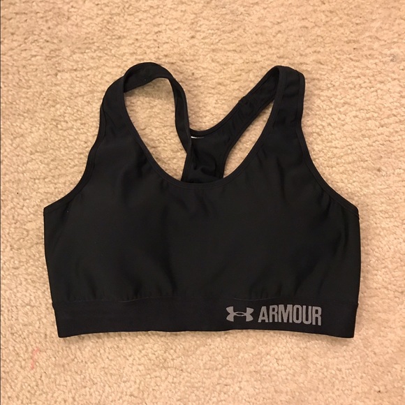 Under armour black sports bra