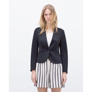 Zara Technical Fabric Blazer
