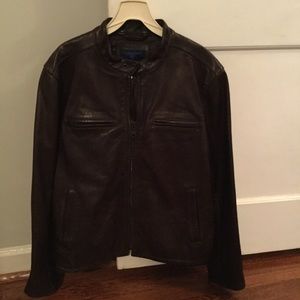 Martin & Osa Men's Brown Leather Jacket