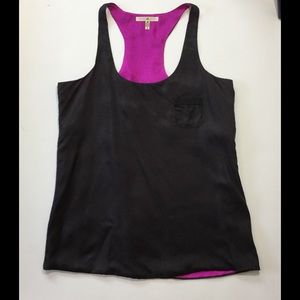 Black Silk racerback Cami Tank