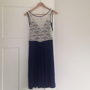 ModCloth made in USA lace back knit dress, size M