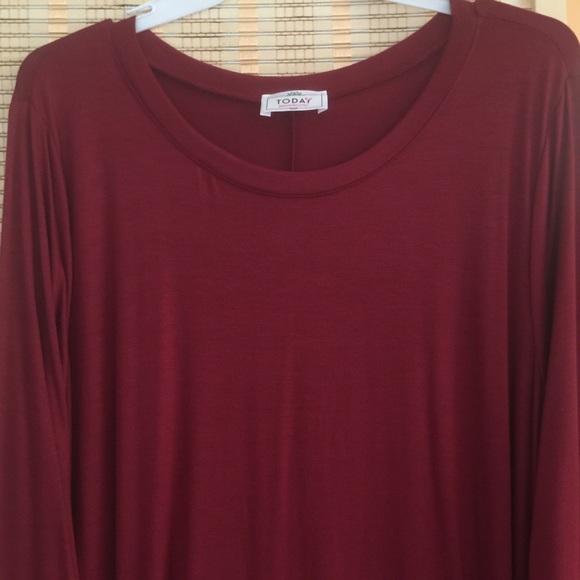 Host Pick 2/14! ❤️ Burgundy Pocket Dress - Picture 3 of 4