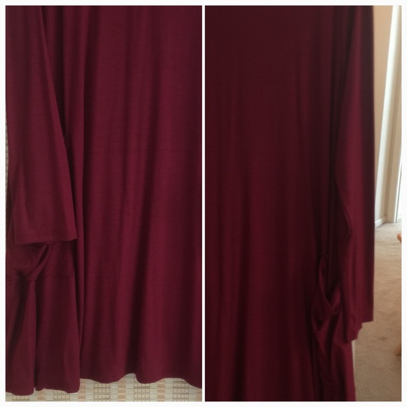 Host Pick 2/14! ❤️ Burgundy Pocket Dress - Picture 4 of 4