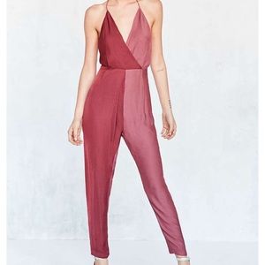 Silence + Noise Sweet Satin Colorblock Jumpsuit