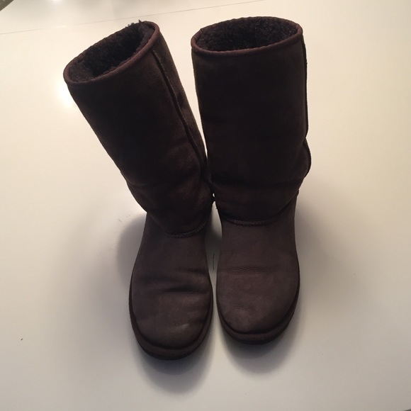 UGG Shoes - UGG Classic Tall Chocolate Suede Boots