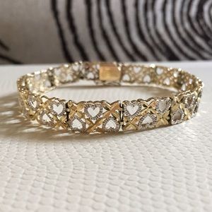 14k gold heart filigree bracelet TRADE with tv