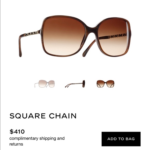 CHANEL Square Chain Sunglasses - Picture 4 of 4