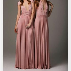 Twobirds bridesmaid dress with bandeau