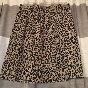 Silk leopard skirt!