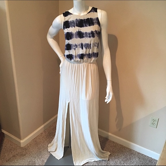 Gypsy 05 XS cross back maxi dress indigo and bone - Picture 2 of 4