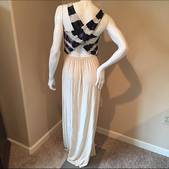 Gypsy 05 XS cross back maxi dress indigo and bone - Picture 3 of 4
