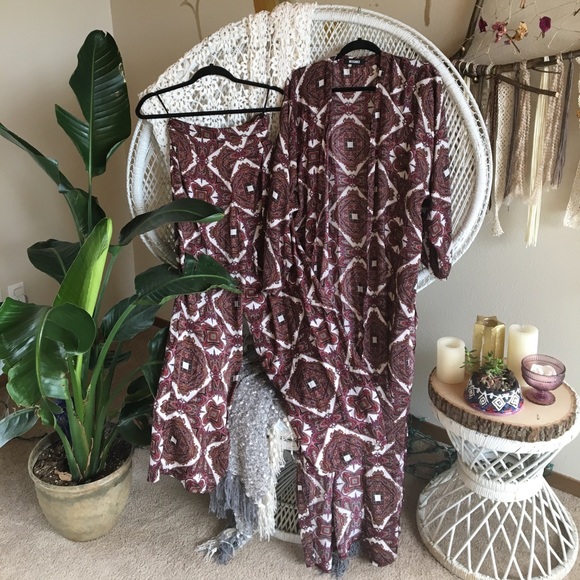 Missguided Other - Missguided Kimono Duster and Pants Set