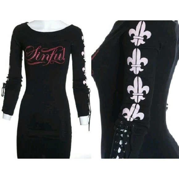 NWOT Sinful off the shoulder sweater