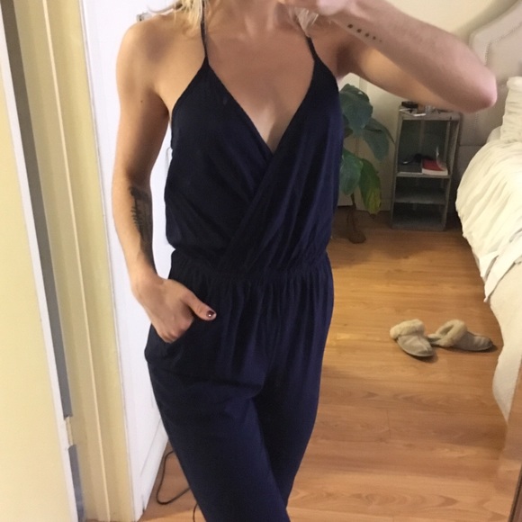 Lulus Other - Lulus Halter Tie Neck Jumpsuit