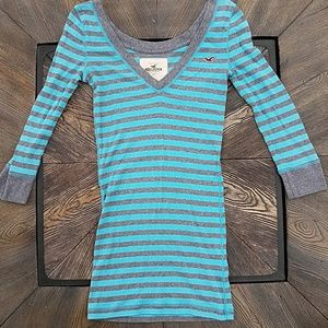 💙Hollister 3/4 sleeve cotton top💙