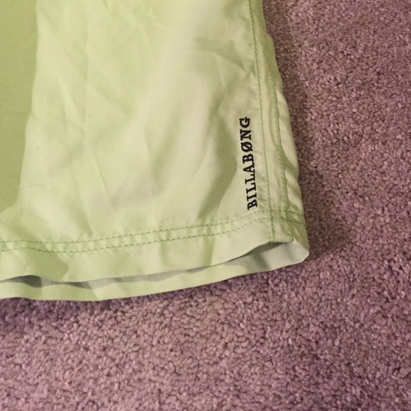 Brand new lime green billabong board shorts