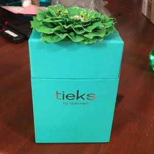 Tieks box with green flower