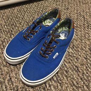 Blue Hawaiian Print Vans