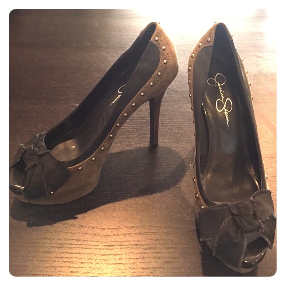 Jessica Simpson Military Heels