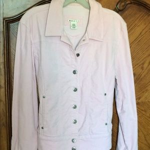 Women's pink velvet jacket